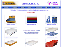 Tablet Screenshot of abcwaterbed.com